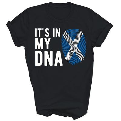 Es ist in meiner DNA Schottland Flagge Schottisches Unisex Shirt Geschenk