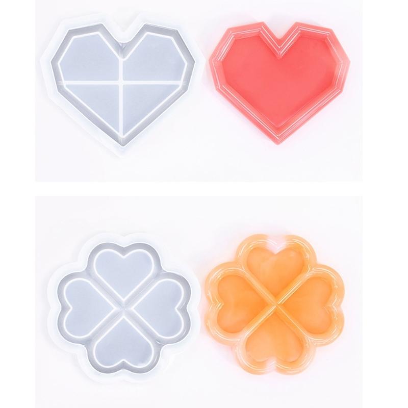 Home Decorative Tray Crafting Mold Sturdy Silicone Storage Tray Mould for Art Students DIY Resin Projects Display