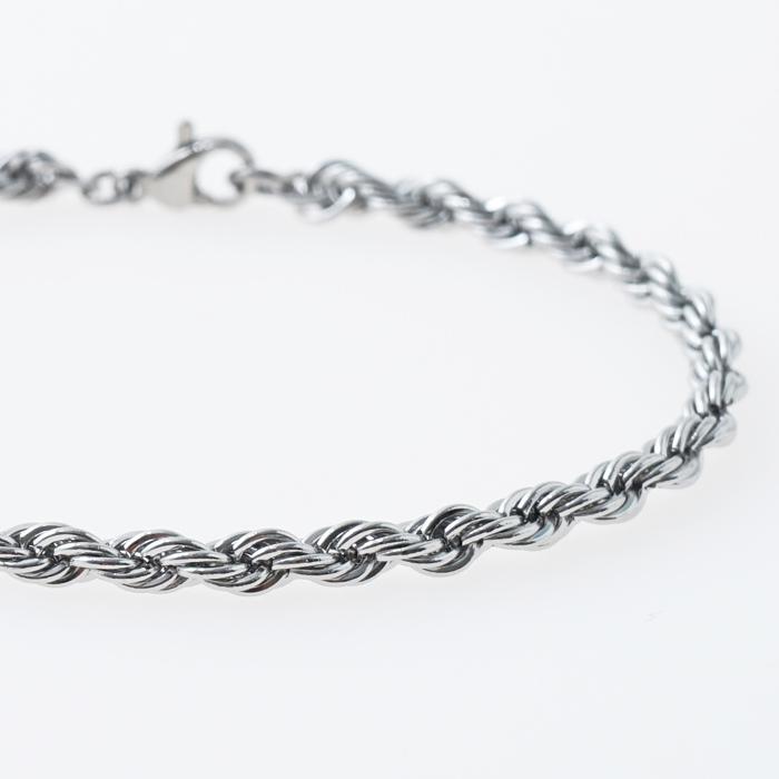 Jbans Classic Surgical Wave Chain Couple Bracelet (C1603-Ac276Sv)