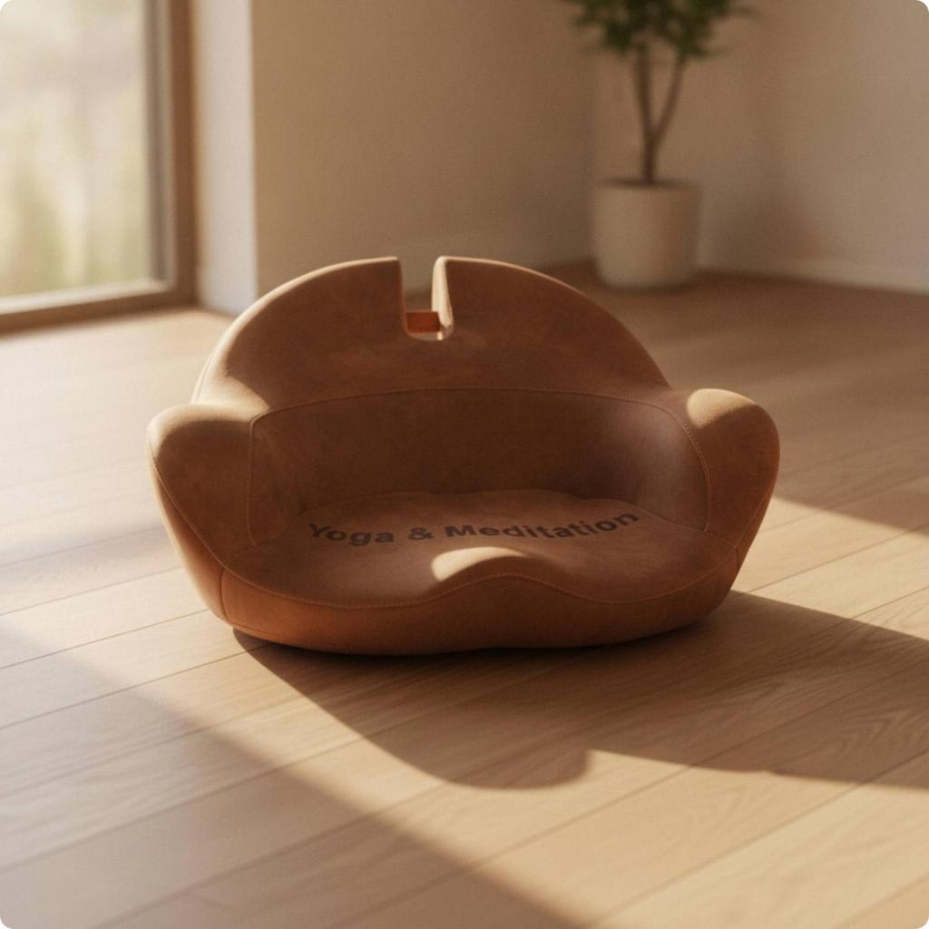 Meditation Cushion Contoured Seat Ergonomic for Yogi