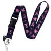 5pcs Empowerment Lanyard Set for Awareness Accessory Key and Phone Holder Strap Keychain Holder for Women Girls