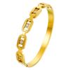 2026 Fashion Square Women's Bracelet with Diamond Buckle Fashion Bracelet Cross-border Jewelry Light Luxury Temperament