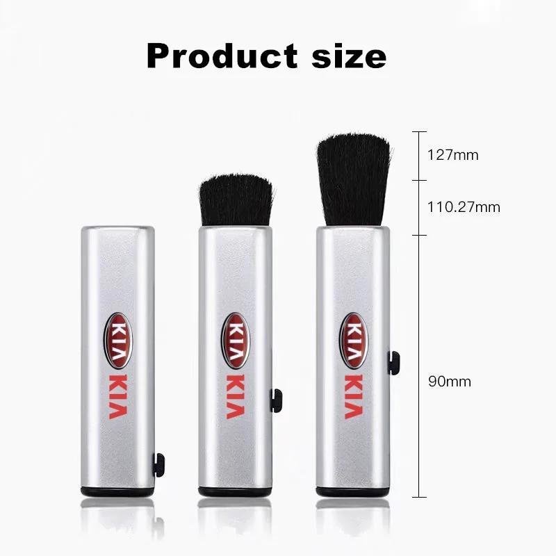 BBEE3 Car Air Vent Cleaning Brush Retractable Dust Cleaner for KIA Cerato Rio Ceed Sportage Soul Picanto Car Accessories