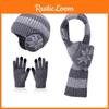 Childrens Winter Knit Hat Gloves Scarf Suit With Windproof And Insulation Features For Boys And Girls
