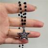 Simple Trendy Star Hollow Choker Necklace Pendant Neck Jewelry Grunge Charm Accessories Women Men's Fashion Party Chain Necklace