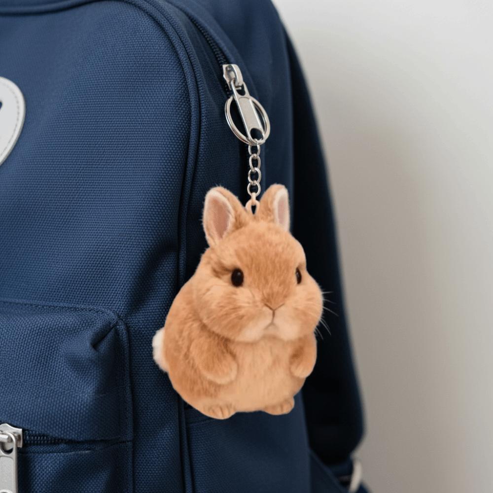 Stofftier Hase Plüsch-Schmuckstücke PP-Baumwolle Hase Plüschtier Hase Plüsch-Schlüsselanhänger Auto-Anhänger