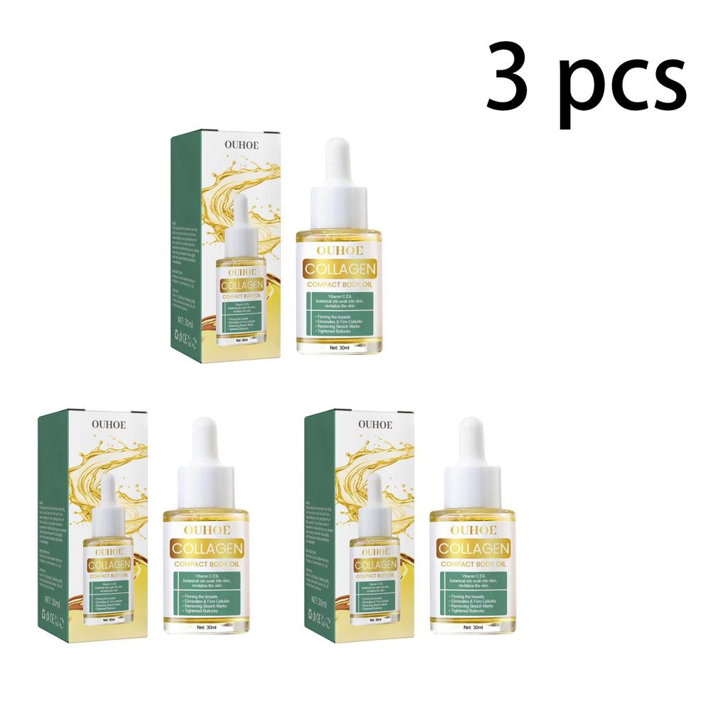 30ml Collagen Body Oil for Skin Tightening and Firming Anti Stretch Mark Massage Oil for Belly Thighs Butt Body Sculpting