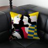 M-Malika Favre Ant Vantage Simple Cushion Cover Pillow Case Anti-Dustmite Invisible Zipper Silky Plush Cushion