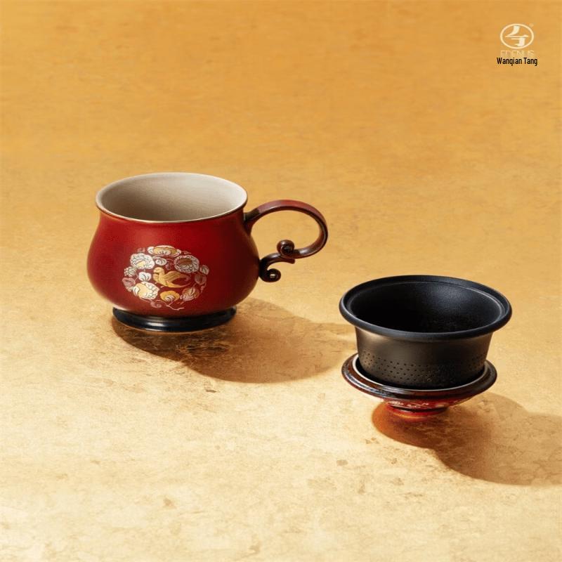 Edenus Datang Tea Feast Ceramic Office Tea Cup with Lid