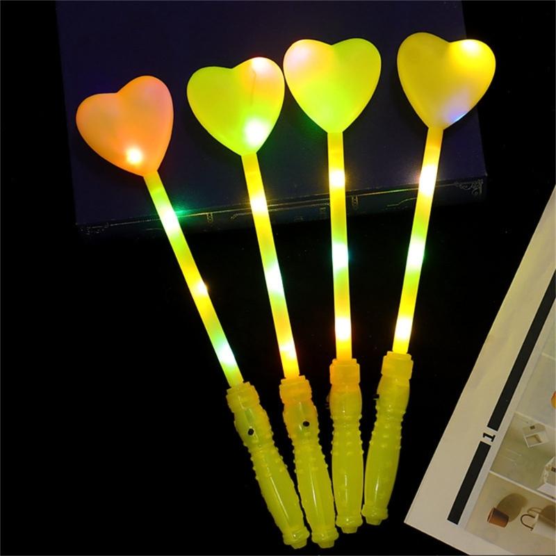 6Pcs Glowing LED Sticks Energy Efficient Illuminated Sticks for Birthday Festival Party Night Event and Outdoor Camping