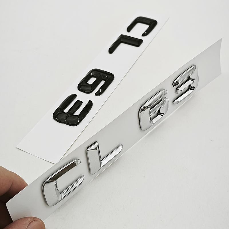 3D ABS Car Letters Sticker Logo CL 63 Badge Rear Trunk Emblem For Mercedes Benz AMG CL63 C215 C216 Tail Marking Accessories