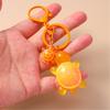 Plastic 3D Turtles Charm Keychain Accessory Fashionable Animal Shape Key Rings Tortoise Bag Decoration for Women
