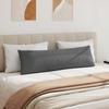 Sofa Cushions 2 pcs Dark Grey 145 x 40 cm Fabric
