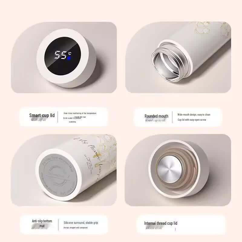Smart LED Display 316 Stainless Steel Thermos Cup