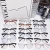 Oval Frame Photochromic Glasses Men and Women's Retro High-end Feeling Blue Light Blocking Eye Protection