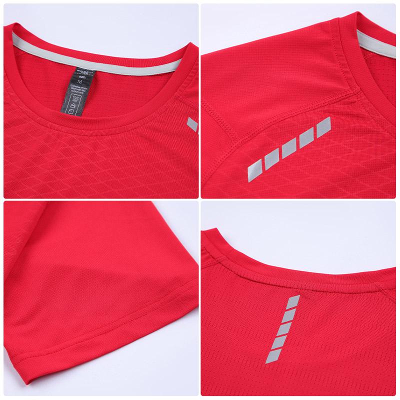 Men Thin Ice Silk Tops Running Short-sleeved Sports T-shirt Gym Fitness Muscle Training Sweatshirt Dry Fit Tight Tracksuits
