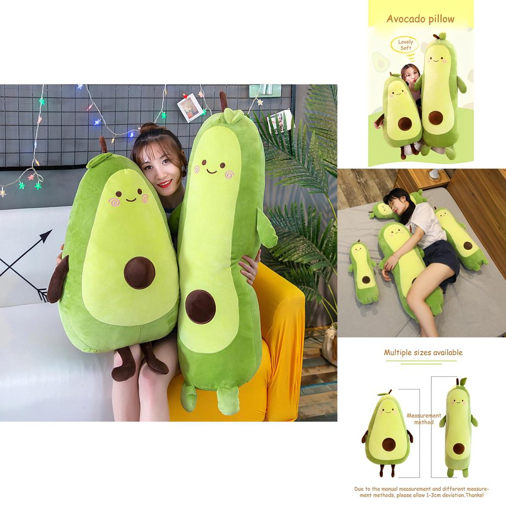 Cuscino Avocado Lungo Peluche Regalo di Natale Perfetto Per Ragazze Ragazzi