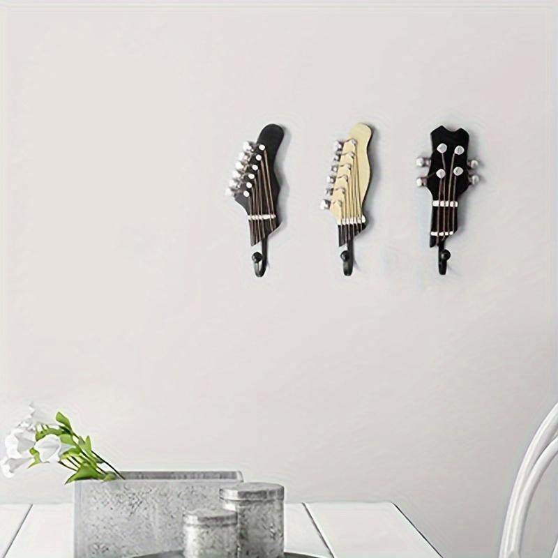 (Random Style)1pc Hot Creative Decorative Hook Birthday Gift Living Room Bedroom Hanging Decoration Guitar Resin Hook Suitable for Living Room