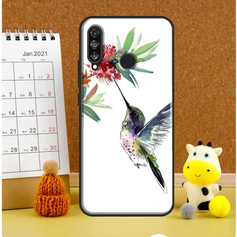 Hummingbird and Flowers For Huawei Nova 9 10 SE 3i 7i 8i 11i 12i Y60 Y61 Y70 Y72 Y73 Y90 Y91 P20 P30 P40 Lite Case