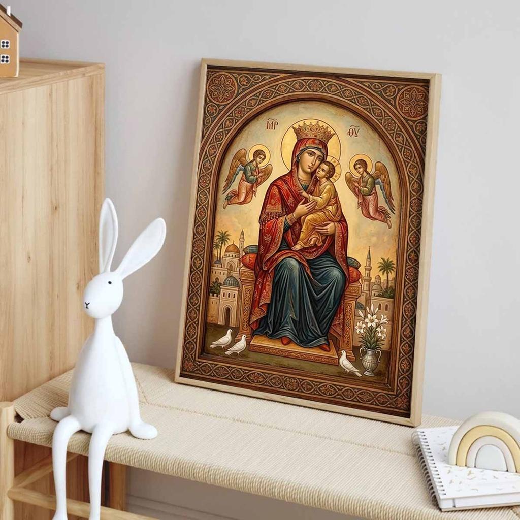 Diamond Painting Set DIY 5D Full Drill Virgin Mary Religious Art Crafts for Home Wall Decoration