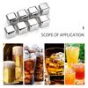 Stainless Steel Ice Cubes Reusable Chilling Stones For Whiskey Wine Keep Your Drink Cold Longer Chilling Party Bar Tool