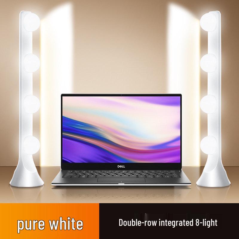 Streamer Desktop Fill Light: Double Row LED for Professional Live Room, Video Background, and Atmosphere.