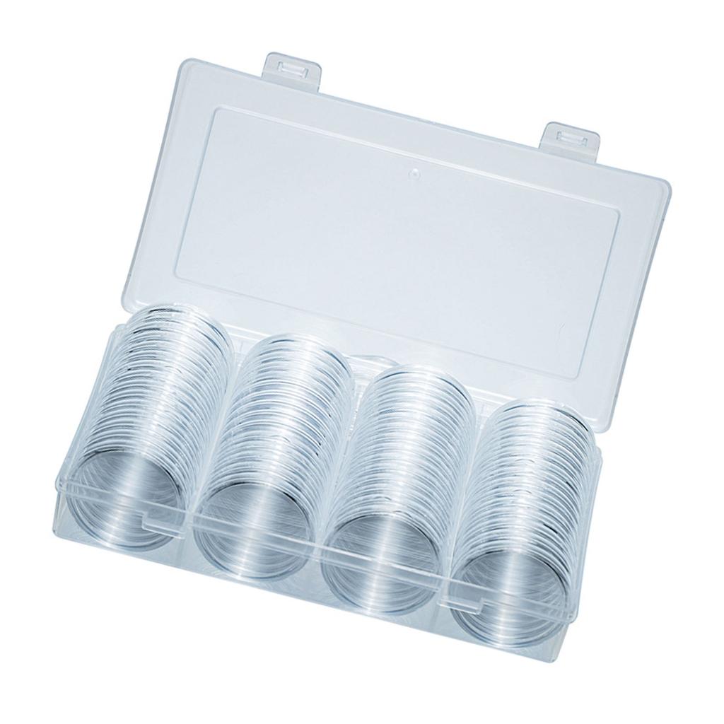 40mm Coin Storage Box for Collectors and Investors Moisture Resistant Coin Capsules Commemorative Medals Holder