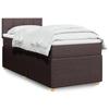 Exclusive House - Slatted Bed Base with Mattress Dark Brown 80x200 Cm
