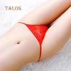 Talos Sexy Lady Love Heart Tanga Strappy G-String Krajka Duté kalhotky prozírají spodní prádlo