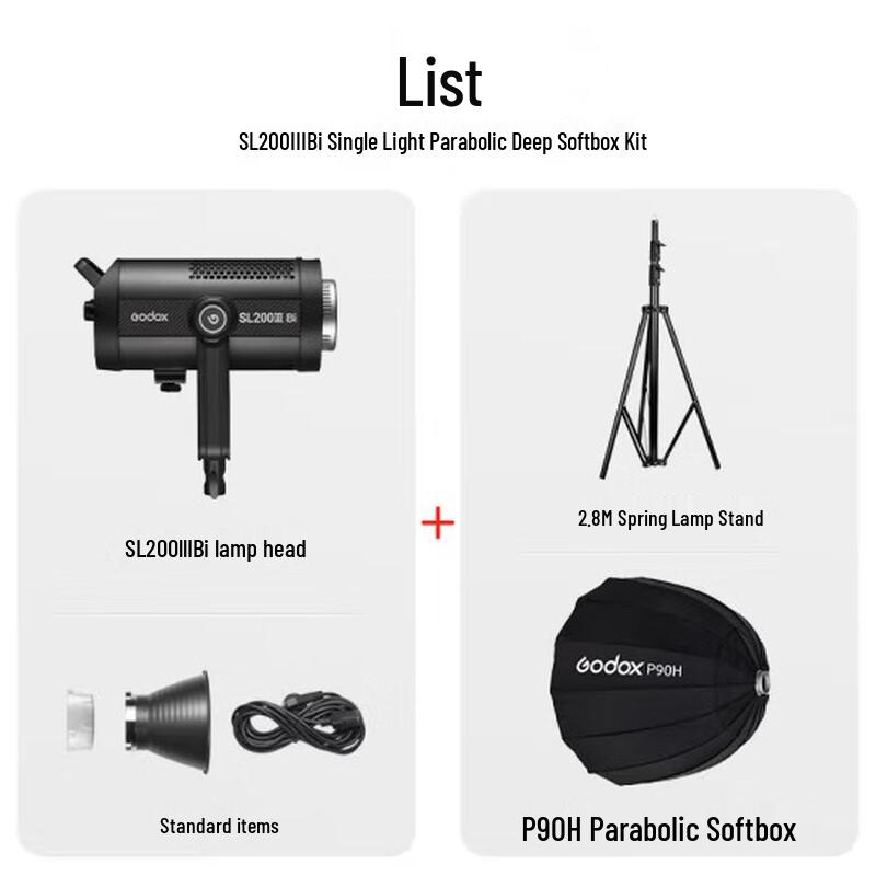 Godox SL200IIIBi Bi-Color LED Video Light Kit