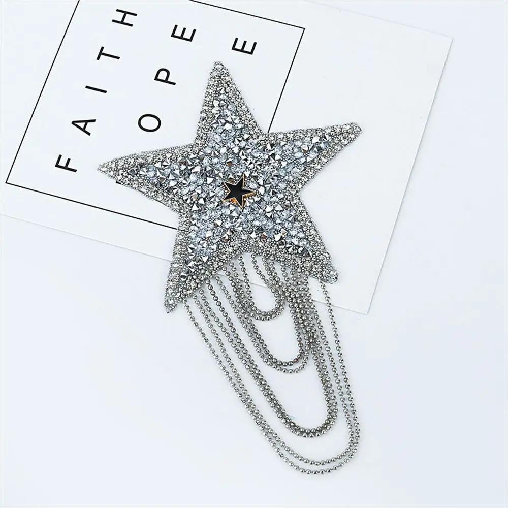 Craft Bling Sparkling Rhinestone Iron-on Patches Embroidery Clothes Appliques Clothing Accessaries