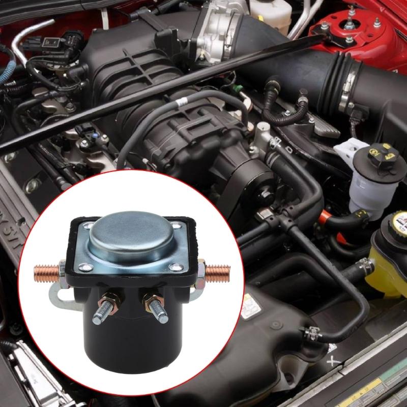 12V Starter Solenoid Relay D2AF11450AA Brass Wire Easy Installation Suitable for 1956-up & B-6A-11450A C6AF C7AF C3912
