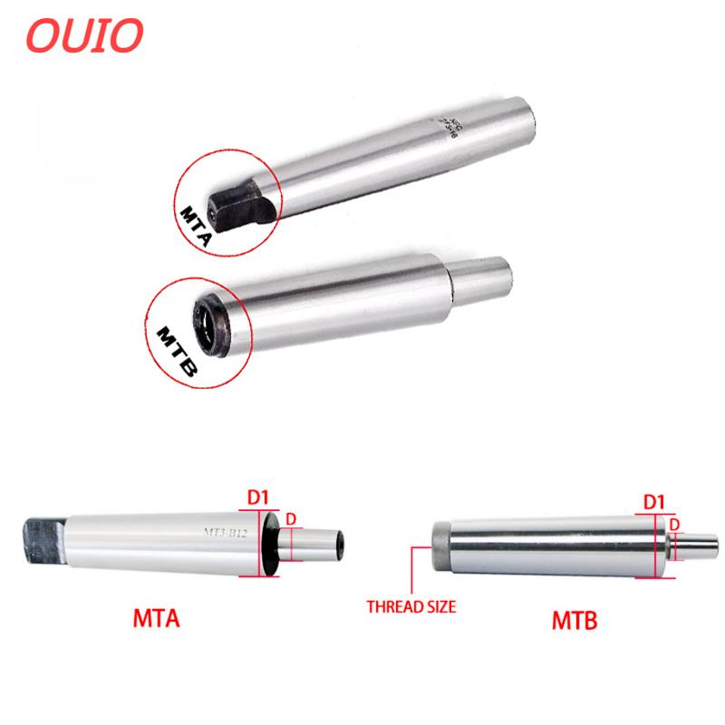OUIO MT1 MT2 MT3 MT4 B10 B12 B16 B18 0.6-6/1-10/1-13/3-16/5-20 Morse Tapper Shank Drill Chuck Arbor Lathe CNC Drill Machine Wood