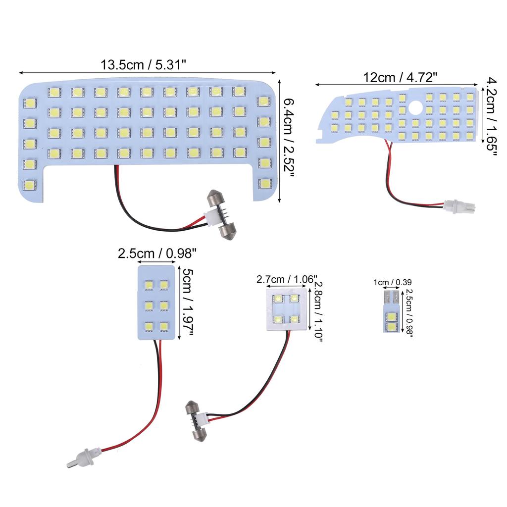 uxcell 30 Prius Interior Easy Center LED Cabin 5050S MD Car Dome Compatible with Toyota Prius LED White 1 Set Lamp, Installation, Lamp, Lamp, Durable,