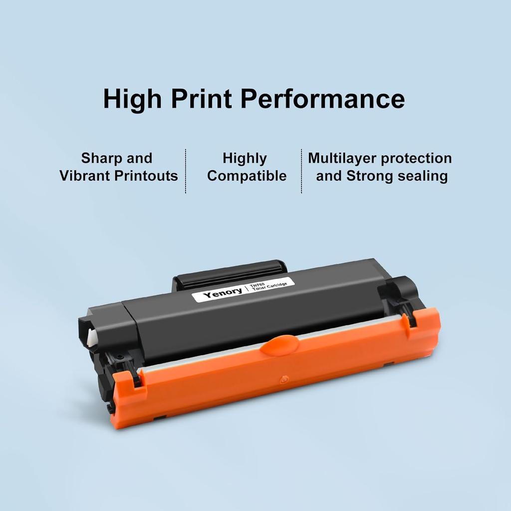 TN760 High Yield Toner Cartridge Replacement for Brother TN 760 TN730 TN-730 for HL-L2350DW HL-L2390DW HL-L2370DW MFC-L2750DW MFC-L2730DW DCP-L2550DW