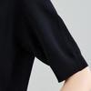CARBAMMI Women's Ice Silk Knit Short-Sleeve Cropped Polo T-Shirt