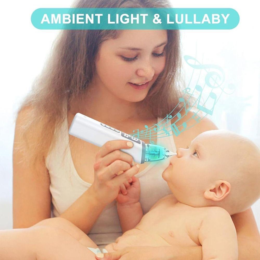 

Soft Nose Cleaner USB Rechargeable Baby Nose Sucker New Baby Nasal Aspirator Baby