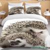 Animal Fofo Conjunto de Cama de Ouriço Queen Fofo Roupas Edredom/Capas de Edredom e Fronha Para Adultos Crianças Capa de Colcha
