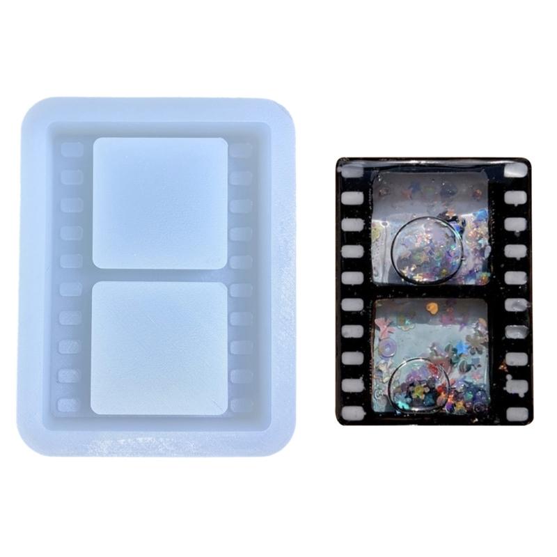 Photo Frame Decoration Silicone Mold Film Quicksand Epoxy Mold Resin Casting Pendant Mold Suitable for Diy Crafts