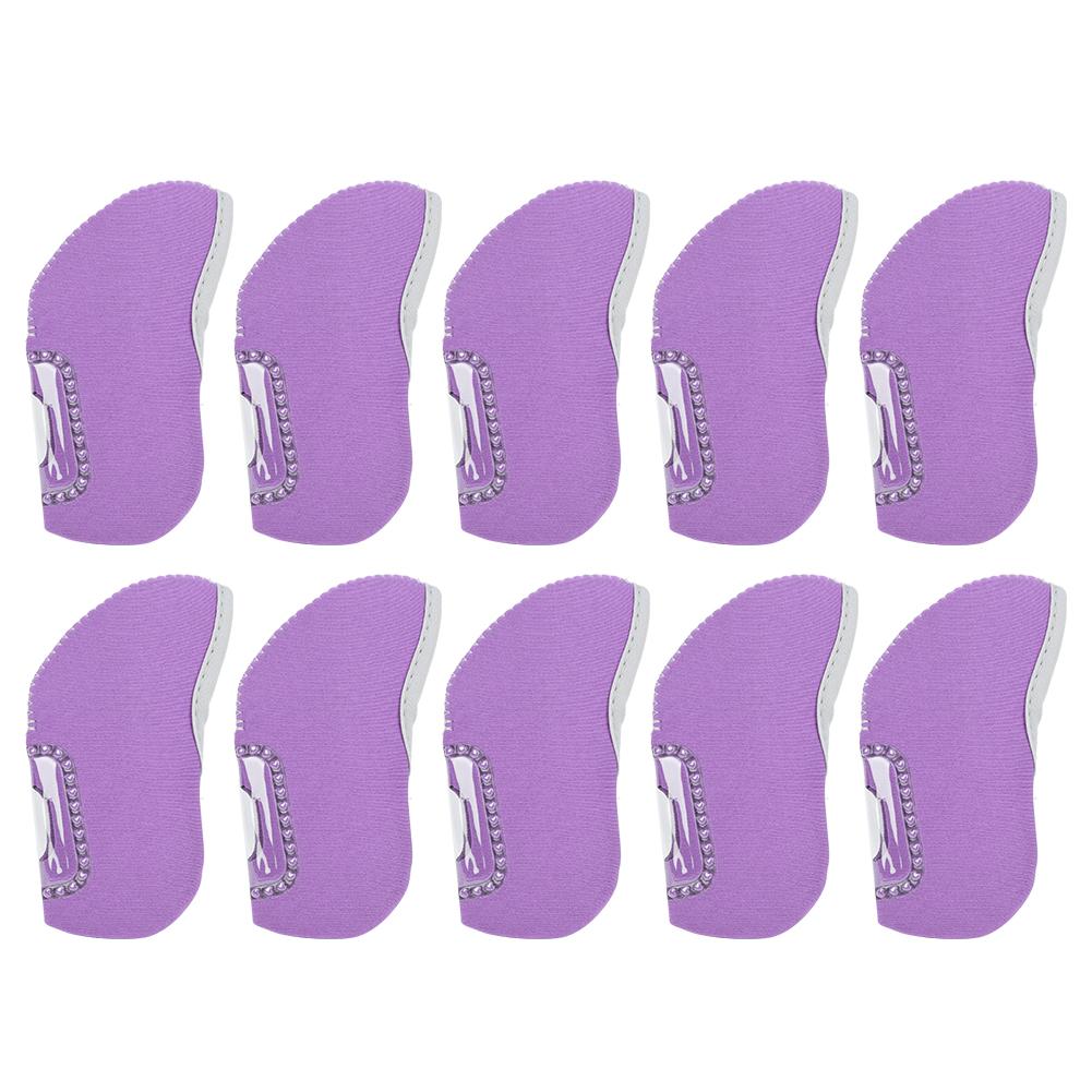 

10PCS Neoprene Purple Convenient Universal Visual Golf Putter Cover Iron Club Headcover Accessory