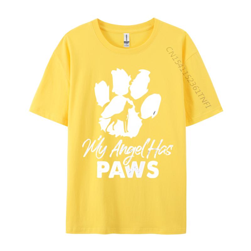 My Angel Has Paws Great Dane Dog Breed Paws Tshirt Unisex Tshirts Vintage Tops Unisex Cotton T Shirts Harajuku Printed Top Tees