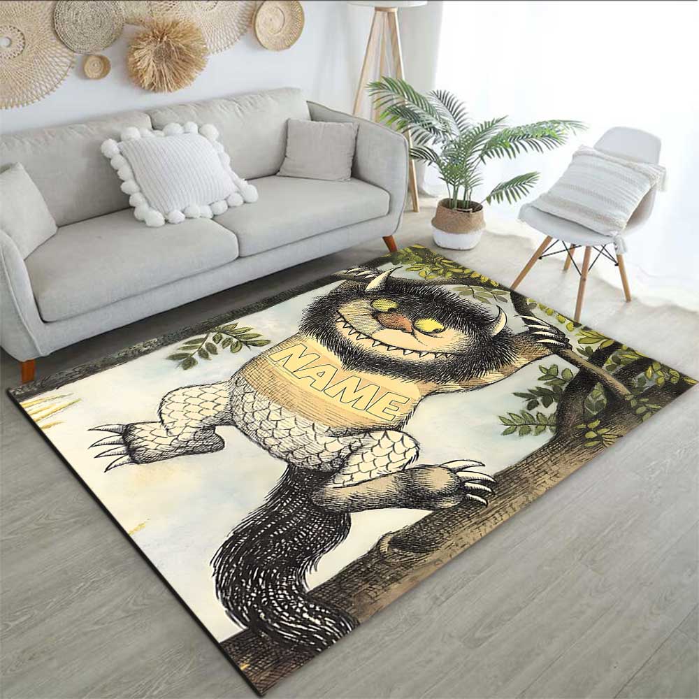 Warner Bros. Works (58) Customize your name rug, office chair cushion, home bedroom living room gift.