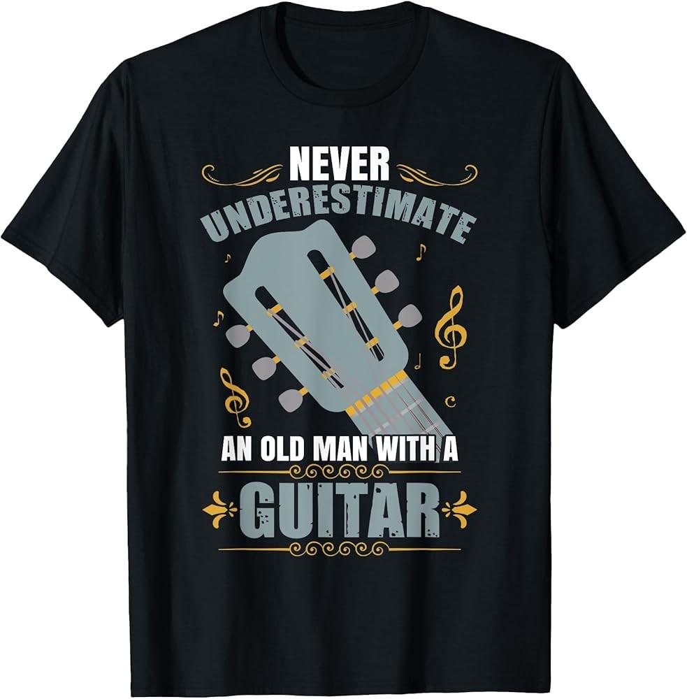 Men Guitar Musician Guitar TShirt Unisex T-Shirt M