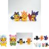 Adorable 7 Piece Pikachu Transformation Plush Toy Set Cute Cartoon Pvc Figures