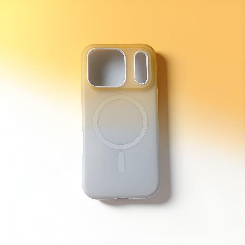 Gradient Color Matte Phone Case for Apple iPhone 17 Pro Max - PC Plastic Creative Magsafe Full Cover for iPhone 17/16/15/14/13/12/11/17 Air/Plus/Pro