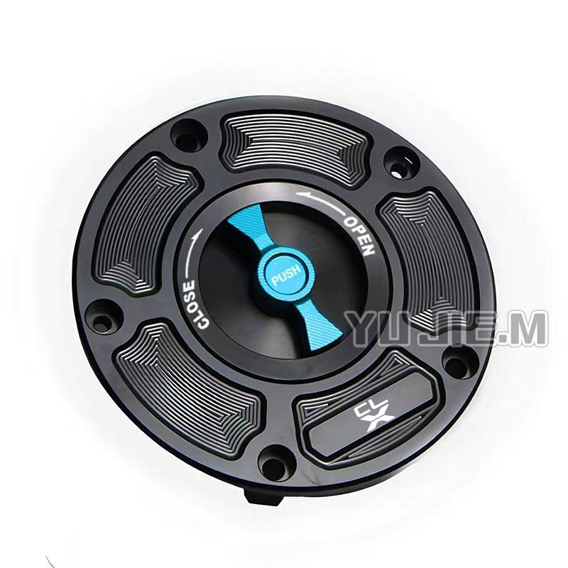 CNC Motorcycle Fuel Gas Tank Cap Cover Fuel Filler Keyless Cover Protections For CLX 250 700 CLX 250CL-X 700CL-X ALL Years