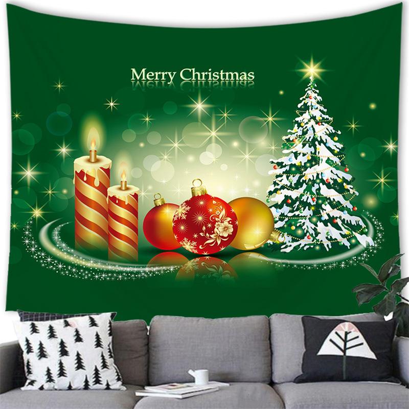 Christmas Bell Tapestry Snowman Merry Christmas Wall Hanging Living Room Bedroom Background Cloth Beautiful