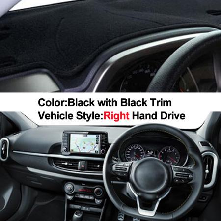Car Dashboard Cover For Kia Picanto X-line / Morning 2018 Dash Board Dash Mat Pad Carpet Cover Auto Pad Rug Sun Shade Dashmat