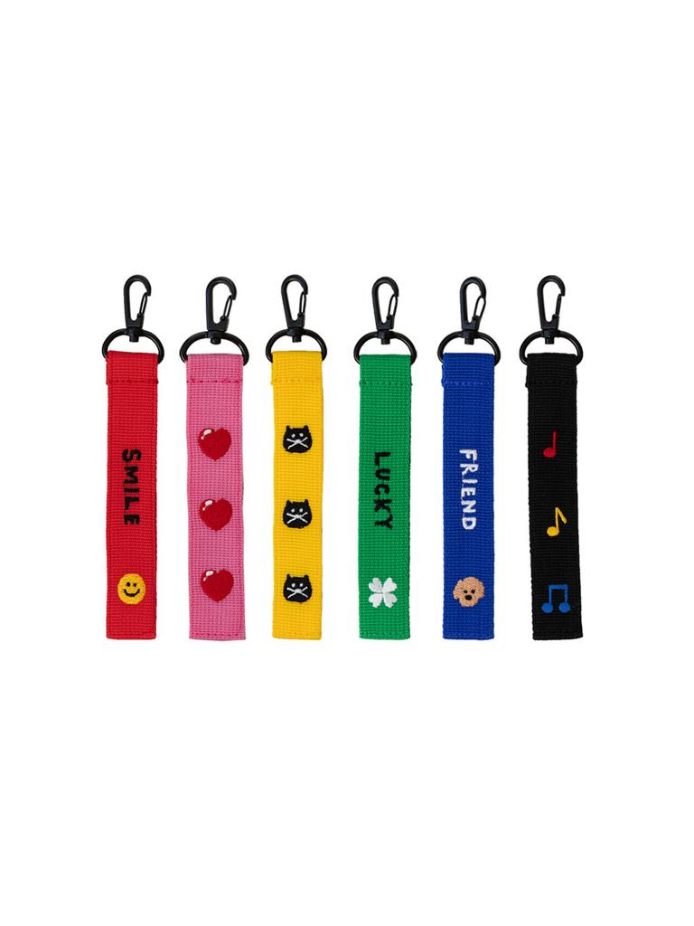 Howkidsful Strap Name Keyring (6Colors)