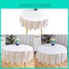 Elegante runde PVC-Tischdecke mit wasserabweisender, staubdichter Oberfläche für den Küchengebrauch